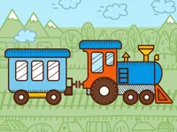 image Trains For Kids Coloring