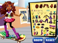 image Clawdeen skates