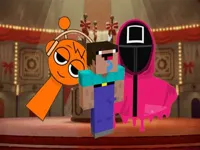 image Nextbots on Minecraft Squid Game Sprunki