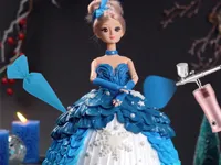 image Icing On Doll Cake