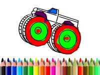 image BTS Monster Truck Coloring