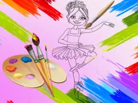 image Little Ballerinas Coloring
