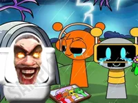 image Sprunki Castle Panic Skibidi Toilet