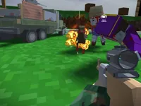 image Blocky Zombie And Vehicle Shooting