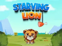image Starving Lion