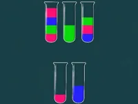 image Water Sorting Color in the bottle