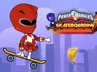 image Power Rangers Skateboading