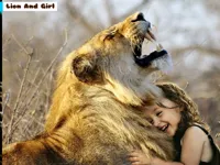 image Lion And Girl Jigsaw