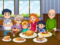 image Family Dinner Jigsaw