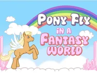 image Pony fly in a fantasy world